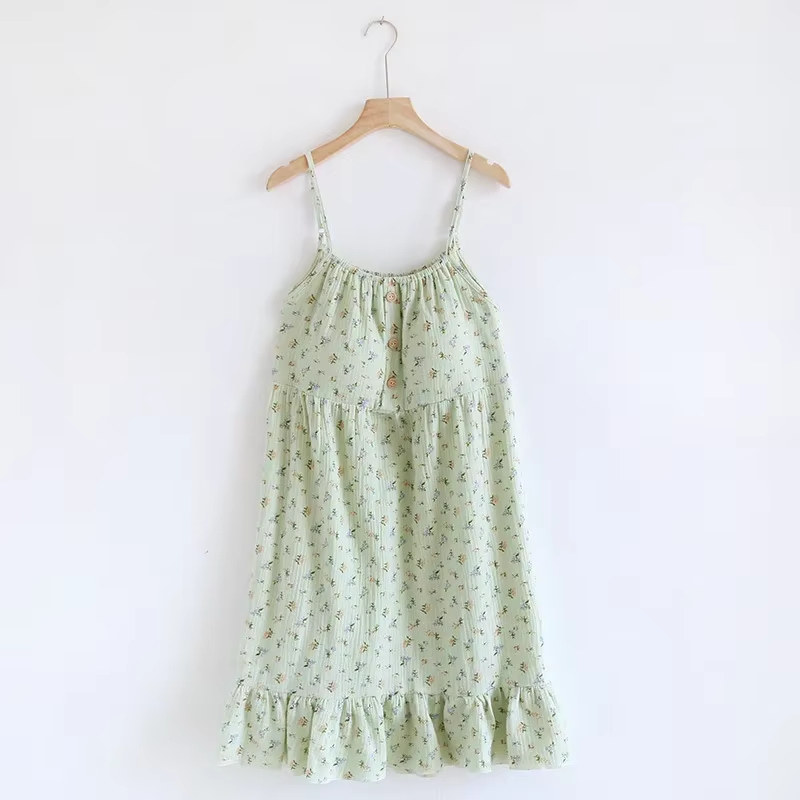 The Bloom Nightgown - 100% Muslin Cotton